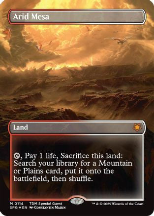 Arid Mesa (Borderless) (Dragonscale Foil) (SPG-114) - Special Guests Foil