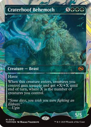 Craterhoof Behemoth (Showcase) (Halo Foil) (TDM-414) - Tarkir: Dragonstorm