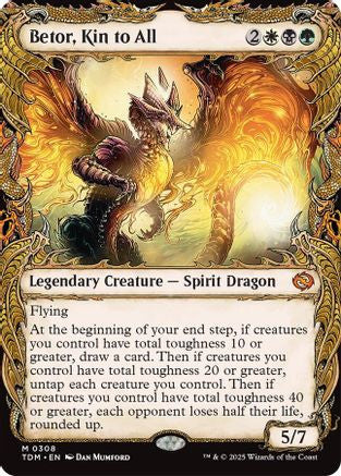 Betor, Kin to All (Showcase) (TDM-308) - Tarkir: Dragonstorm Foil