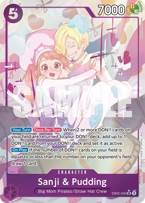 Sanji & Pudding (Alternate Art) - EB02-035 - (Extra Booster: Anime 25th Collection)