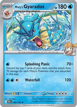 Misty's Gyarados 49 Sv10 Destined Rivals Reverse Holofoil