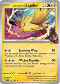 Team Rocket's Zapdos 70 Sv10 Destined Rivals Holofoil