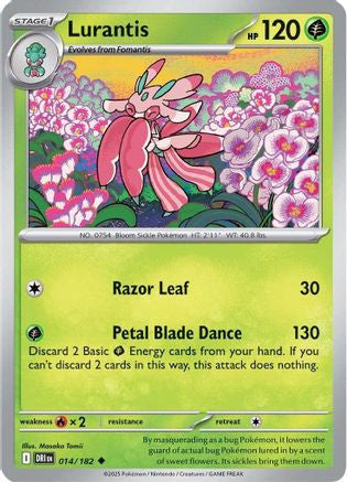 Lurantis 14 Sv10 Destined Rivals Reverse Holofoil
