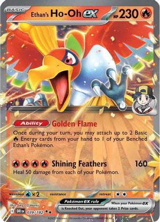 Ethan's Ho Oh Ex 0' 182 ' Sv10 Destined Rivals Holofoil