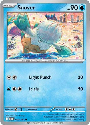 Snover 59 Sv10 Destined Rivals Reverse Holofoil