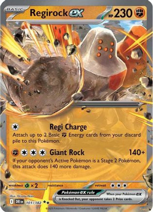 Regirock Ex 101 182 101 Sv10 Destined Rivals Holofoil
