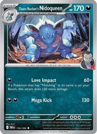 Team Rocket's Nidoqueen 116 Sv10 Destined Rivals