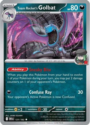 Team Rocket's Golbat 121 Sv10 Destined Rivals