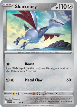 Skarmory 141 Sv10 Destined Rivals Reverse Holofoil