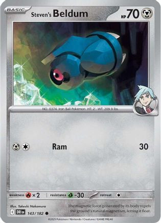 Steven's Beldum 143 Sv10 Destined Rivals Reverse Holofoil