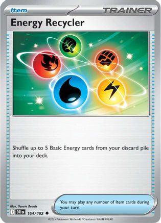 Energy Recycler 164 Sv10 Destined Rivals Reverse Holofoil