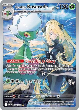 Cynthia's Roserade 184 182 184 Sv10 Destined Rivals Holofoil