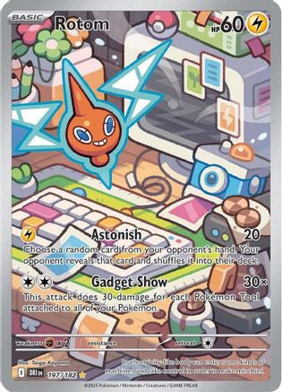 Rotom 197 182 197 Sv10 Destined Rivals Holofoil