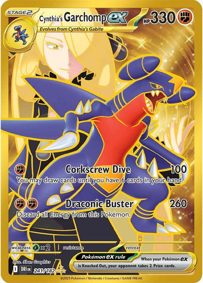 Cynthia's Garchomp ex - 241/182 - 241/182 - (SV10: Destined Rivals)