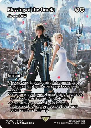 Blessing of the Oracle - Akroma's Will (Showcase) (FCA-021) - FINAL FANTASY: Through the Ages Foil