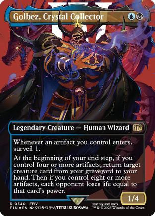 Golbez, Crystal Collector (Borderless) (Surge Foil) (FIN-540) - FINAL FANTASY Foil