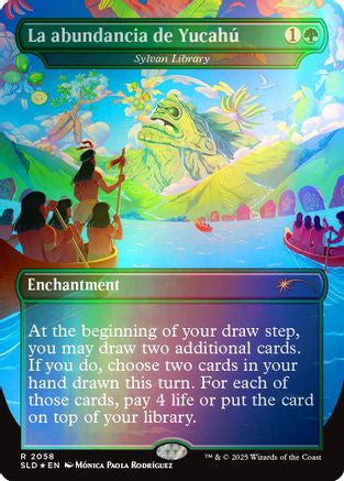 La abundancia de YucahÃº - Sylvan Library (Rainbow Foil) (SLD-2058) - Secret Lair Drop Series Foil
