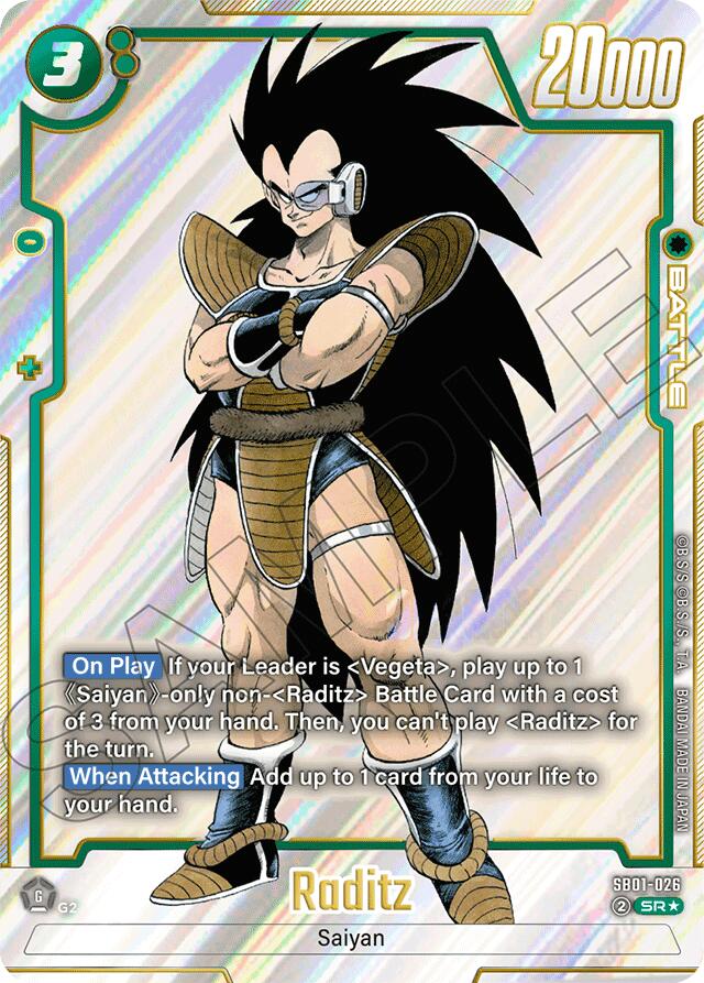 Raditz - SB01-026 (Alternate Art) [SB01 - SB01-026]