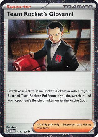 Team Rocket's Giovanni Cosmos Holo 174 Miscellaneous Cards Products Holofoil