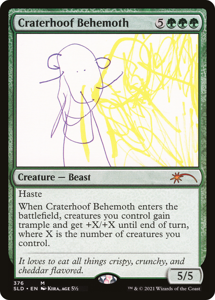 Craterhoof Behemoth (SLD-376) - Secret Lair Drop Foil