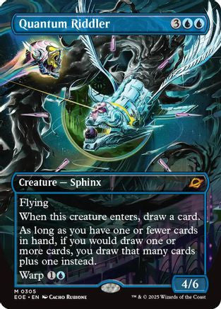 Quantum Riddler (Borderless) (EOE-305) - Edge of Eternities Foil