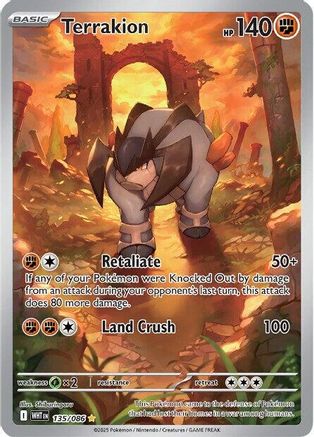 Terrakion (135/086) - SV White Flare Holofoil