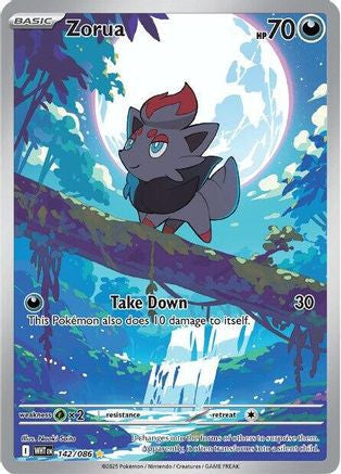 Zorua 142 086 142 Sv White Flare Holofoil
