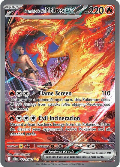 Team Rocket's Moltres ex - 229/182 - SV10: Destined Rivals