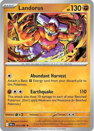 Landorus 53 Sv Black Bolt Holofoil