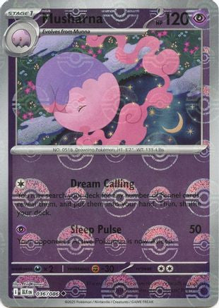 Musharna Poke Ball Pattern 36 Sv Black Bolt Holofoil