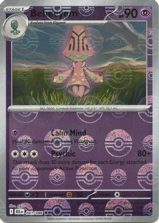 Beheeyem Poke Ball Pattern 41 Sv Black Bolt Holofoil