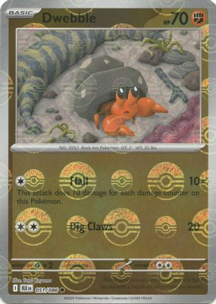 Dwebble Poke Ball Pattern 51 Sv Black Bolt Holofoil