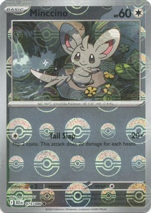 Cinccino Poke Ball Pattern 76 Sv Black Bolt Holofoil
