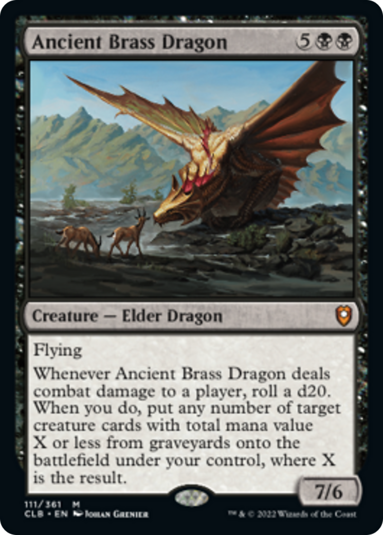 Ancient Brass Dragon (CLB-111) - Commander Legends: Battle for Baldur's Gate Foil