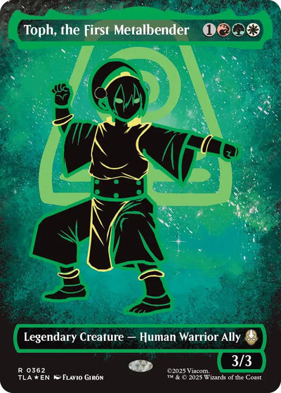Toph, the First Metalbender (Borderless) (Neon Ink Foil) - 362 - (Avatar: The Last Airbender)