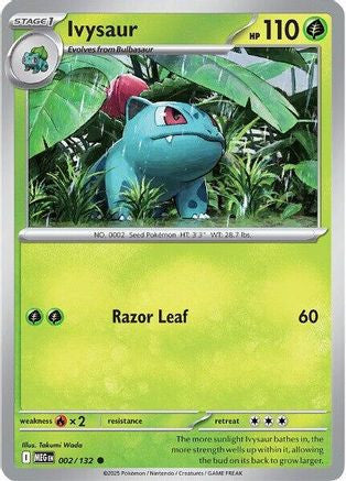 Ivysaur 002 132 2 Me01 Mega Evolution Reverse Holofoil