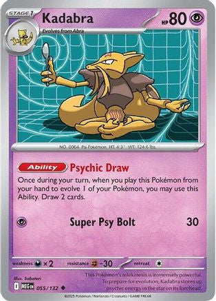 Kadabra 55 Me01 Mega Evolution Reverse Holofoil