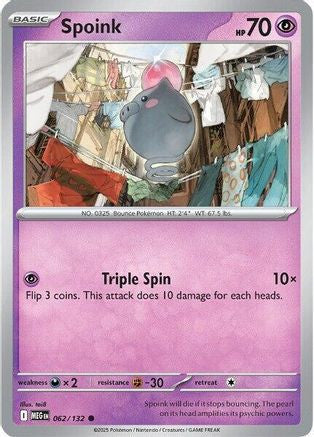 Spoink 62 Me01 Mega Evolution