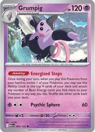 Grumpig 63 Me01 Mega Evolution
