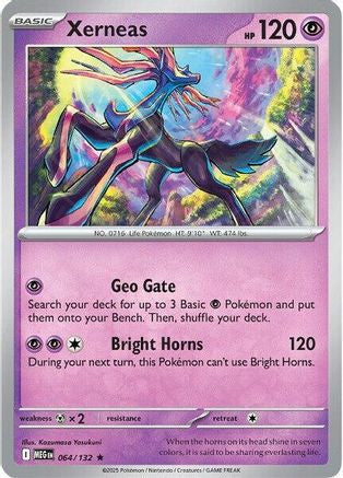Xerneas 64 Me01 Mega Evolution Holofoil