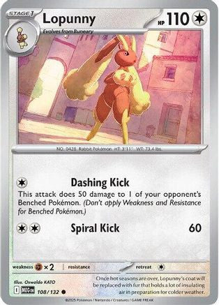 Lopunny 108 Me01 Mega Evolution