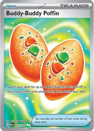 Buddy Buddy Poffin 167 Me01 Mega Evolution Holofoil