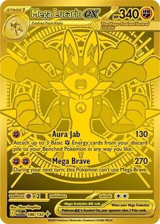 Mega Lucario ex - 188/132 - 188/132 - (ME01: Mega Evolution)