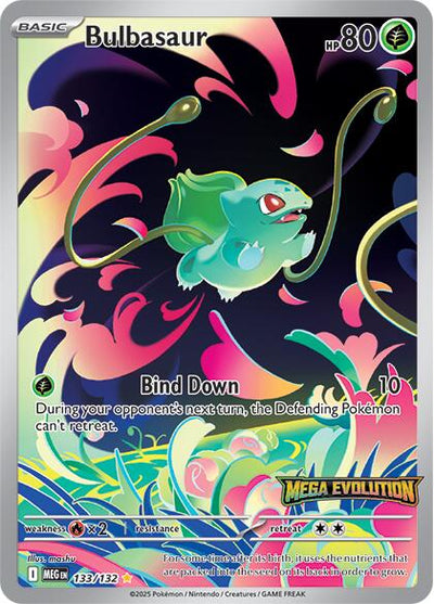 Bulbasaur - 133/132 (Mega Evolution Stamped) - 133/132 - (Miscellaneous Cards & Products)