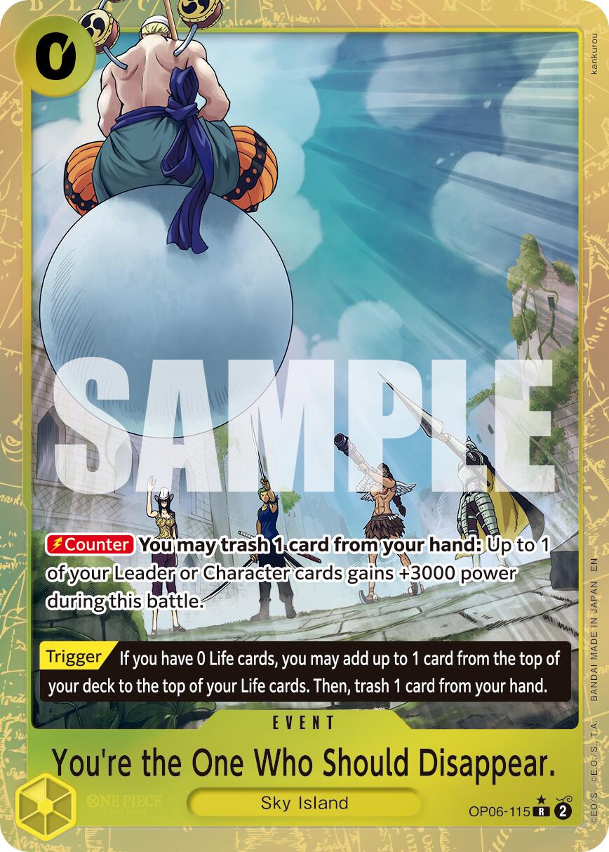 You're the One Who Should Disappear (Alternate Art) - OP06-115 - (Premium Booster -The Best- Vol. 2)