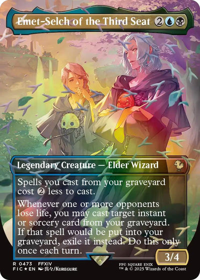 Emet-Selch of the Third Seat (Borderless) (Chocobo Track Foil) - 473 - (Commander: FINAL FANTASY)
