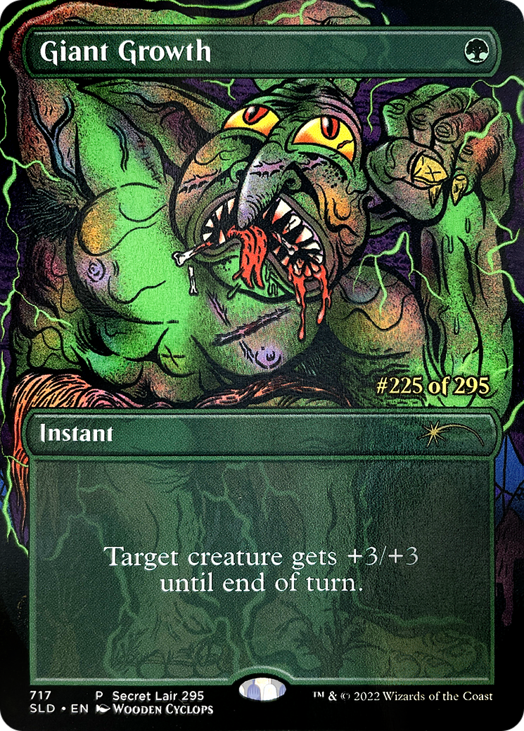Giant Growth (SLD-717) - Secret Lair Drop (Borderless)