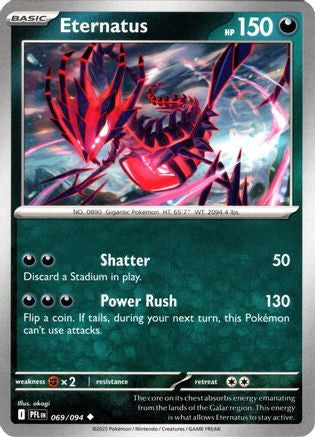 Eternatus 69 Me02 Phantasmal Flames Reverse Holofoil