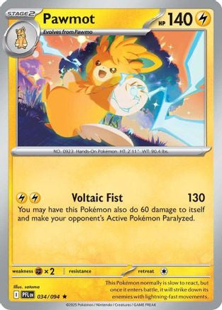 Pawmot 34 Me02 Phantasmal Flames Holofoil