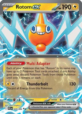 Rotom Ex 029 094 29 Me02 Phantasmal Flames Holofoil